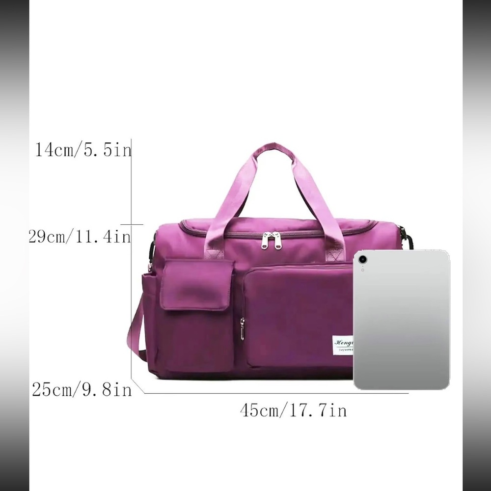 Purple Travel Duffel Bag - Picture 11 of 11